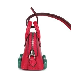 Hermès Hermes Bolide On Wheels Bag Charm Rose Extreme Chevre Chamkila Palladium Hardware 12 Hermès Hermes Bolide On Wheels Bag Charm Rose Extreme Chevre Chamkila Palladium Hardware -Online Bag Store H CH 240201 2 AR 04