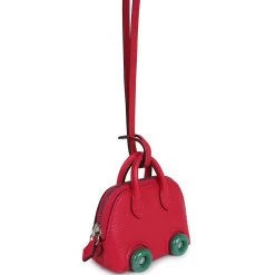 Hermès Hermes Bolide On Wheels Bag Charm Rose Extreme Chevre Chamkila Palladium Hardware 15 Hermès Hermes Bolide On Wheels Bag Charm Rose Extreme Chevre Chamkila Palladium Hardware -Online Bag Store H CH 240201 2 AR 06