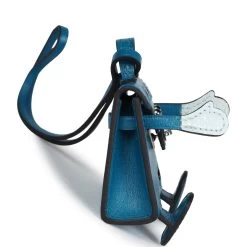 Hermès Hermes Mini Kelly Idole Bag Charm Bleu Izmir Tadelakt Palladium Hardware -Online Bag Store H CH 240201 3 AR 05