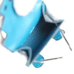 Hermès Hermes Mini Kelly Idole Bag Charm Bleu Izmir Tadelakt Palladium Hardware -Online Bag Store H CH 240201 3 AR 09