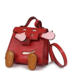 Hermès Hermes Mini Kelly Idole Bag Charm Sanguine Tadelakt Palladium Hardware 15 Hermès Hermes Mini Kelly Idole Bag Charm Sanguine Tadelakt Palladium Hardware -Online Bag Store H CH 240201 4 AR 03