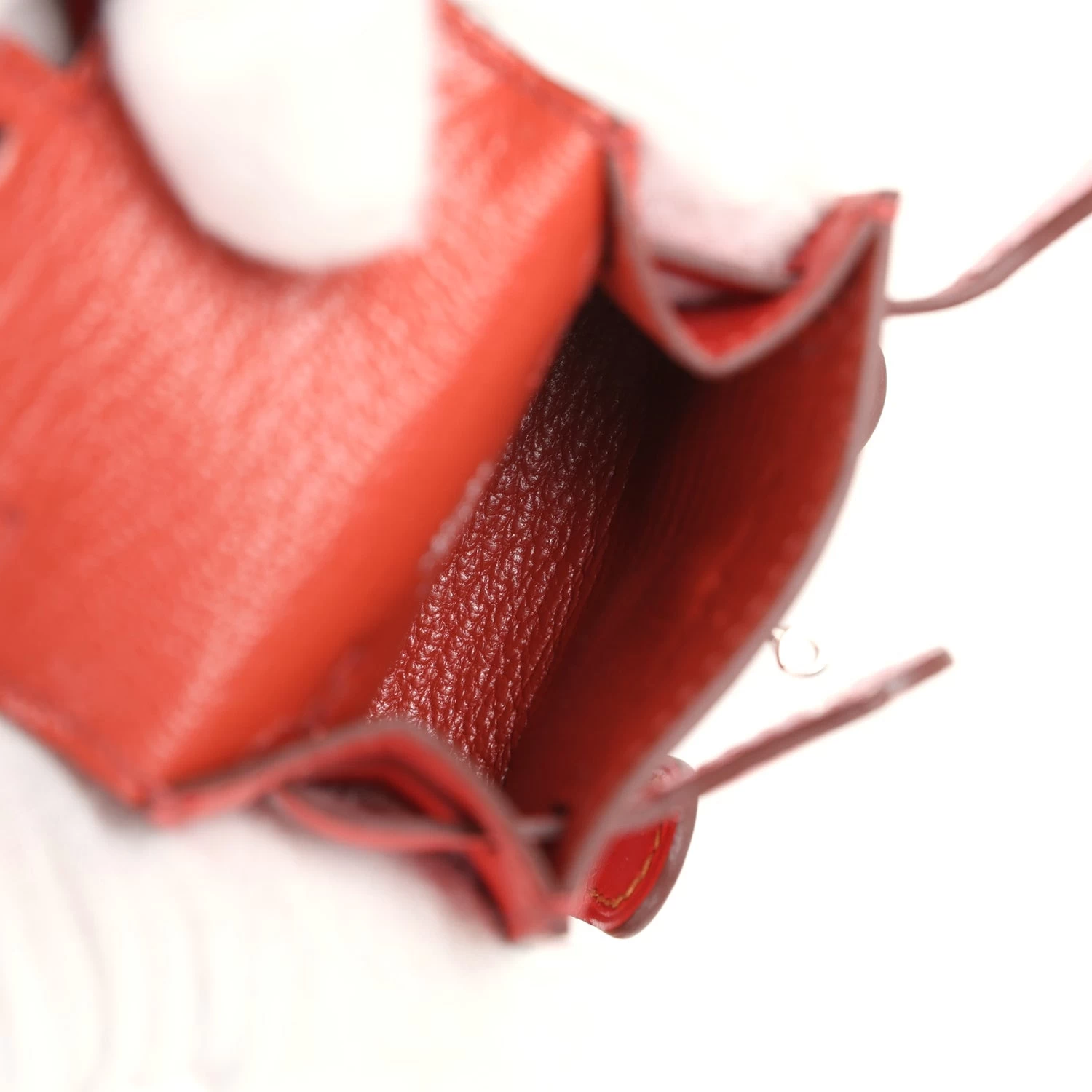 Hermès Hermes Mini Kelly Idole Bag Charm Sanguine Tadelakt Palladium Hardware 10 Hermès Hermes Mini Kelly Idole Bag Charm Sanguine Tadelakt Palladium Hardware - Image 8