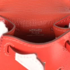 Hermès Hermes Mini Kelly Idole Bag Charm Sanguine Tadelakt Palladium Hardware 19 Hermès Hermes Mini Kelly Idole Bag Charm Sanguine Tadelakt Palladium Hardware -Online Bag Store H CH 240201 4 AR 09