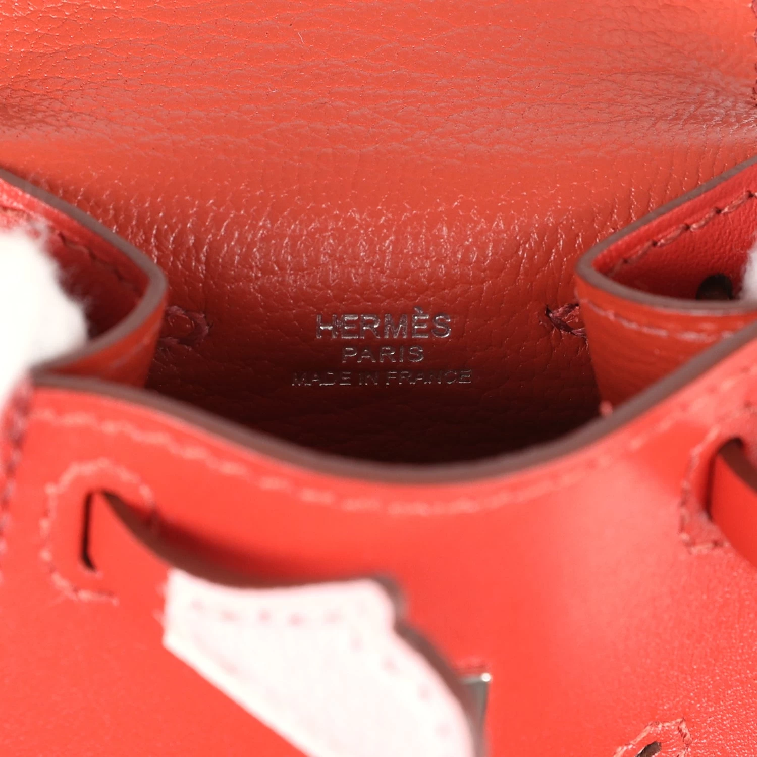 Hermès Hermes Mini Kelly Idole Bag Charm Sanguine Tadelakt Palladium Hardware 11 Hermès Hermes Mini Kelly Idole Bag Charm Sanguine Tadelakt Palladium Hardware - Image 9