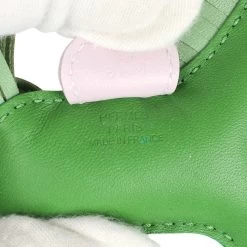 Hermès Hermes Rodeo Bag Charm PM Vert Yucca/Mauve Pale/Vert Criquet Milo Lambskin -Online Bag Store H CH 240205 1 03