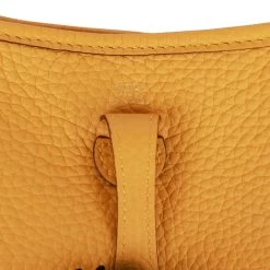 Hermès Hermes Evelyne TPM Jaune Ambre Clemence Gold Hardware -Online Bag Store H E 100622 1 07