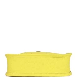 Hermès Hermes Evelyne TPM Lime Clemence Palladium Hardware -Online Bag Store H E 110122 1 06
