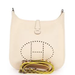 Hermès Hermes Evelyne III PM Nata Clemence Palladium Hardware