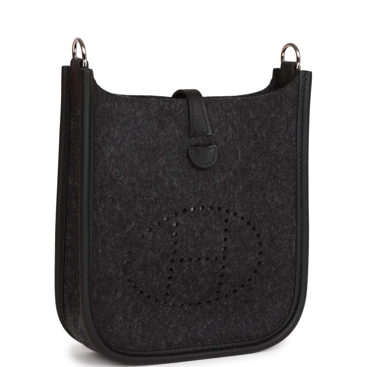 Hermès Hermes Evelyne TPM Graphite Feutre And Black Swift Palladium Hardware 4 Hermès Hermes Evelyne TPM Graphite Feutre And Black Swift Palladium Hardware - Image 2