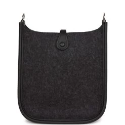 Hermès Hermes Evelyne TPM Graphite Feutre And Black Swift Palladium Hardware 13 Hermès Hermes Evelyne TPM Graphite Feutre And Black Swift Palladium Hardware -Online Bag Store H E 230530 1 05