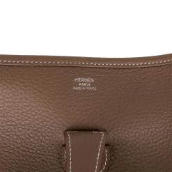 Hermès Hermes Evelyne III GM Etoupe Clemence Palladium Hardware -Online Bag Store H E 230621 2 07