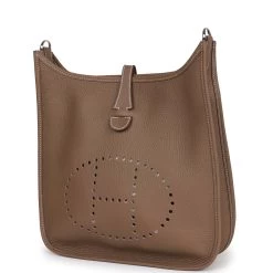 Hermès Hermes Evelyne III PM Etoupe Clemence Palladium Hardware -Online Bag Store H E 230621 3 03