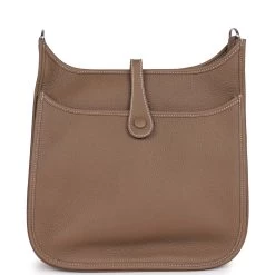 Hermès Hermes Evelyne III PM Etoupe Clemence Palladium Hardware -Online Bag Store H E 230621 3 05