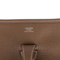 Hermès Hermes Evelyne III PM Etoupe Clemence Palladium Hardware -Online Bag Store H E 230621 3 07