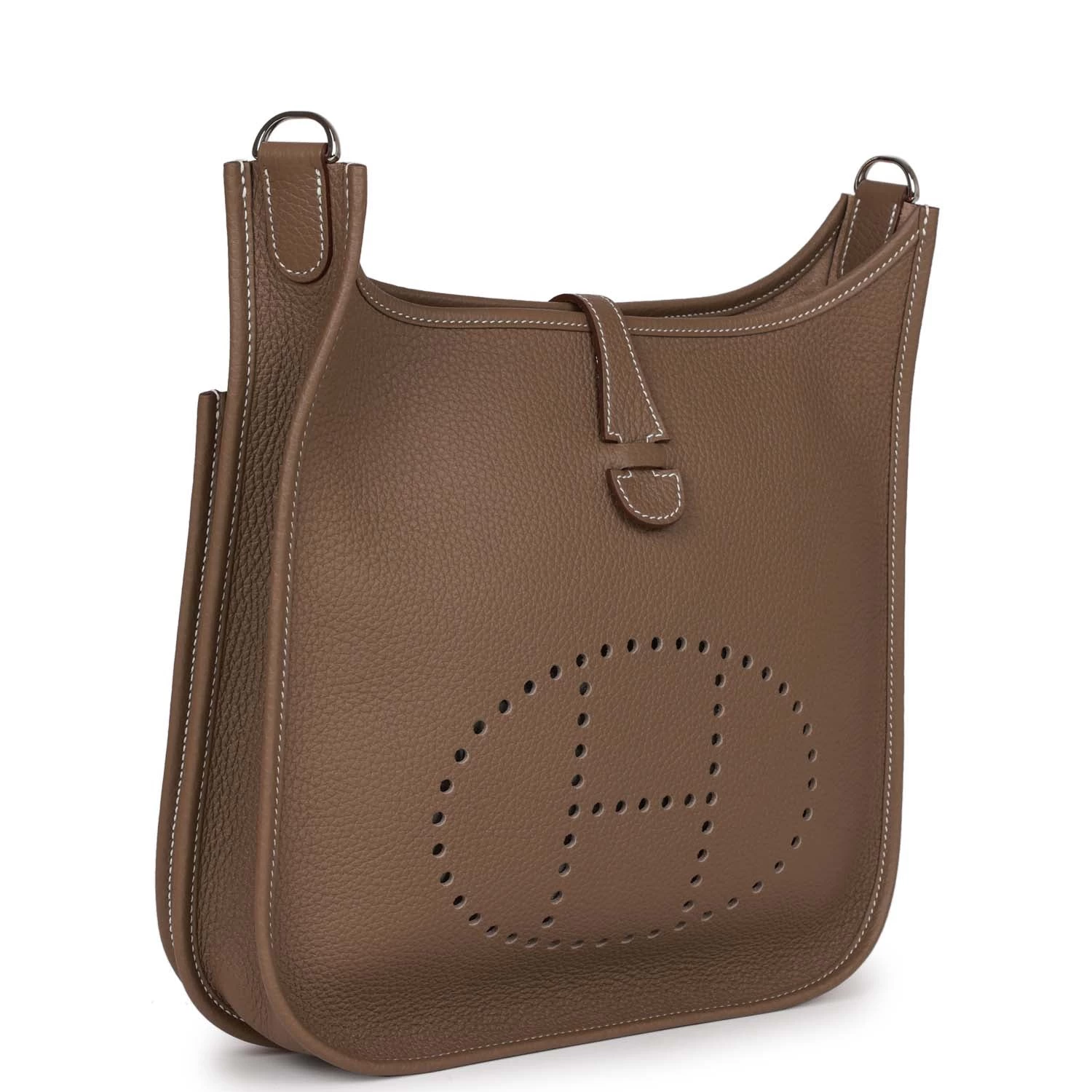 Hermès Pre-owned Hermes Evelyne III PM Etoupe Clemence Palladium Hardware 4 Hermès Pre-owned Hermes Evelyne III PM Etoupe Clemence Palladium Hardware - Image 2