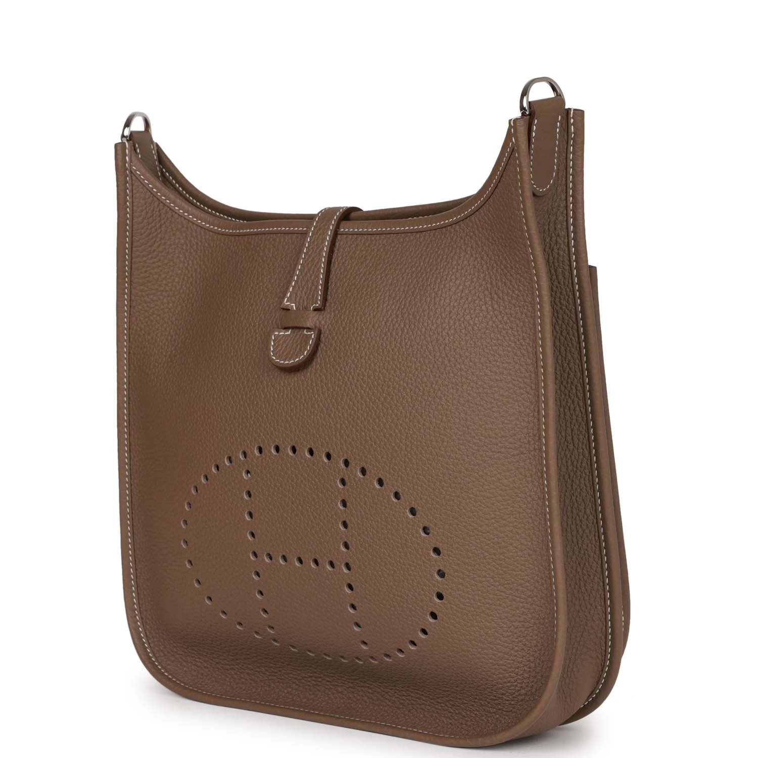 Hermès Pre-owned Hermes Evelyne III PM Etoupe Clemence Palladium Hardware 7 Hermès Pre-owned Hermes Evelyne III PM Etoupe Clemence Palladium Hardware - Image 5