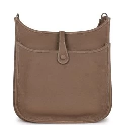 Hermès Pre-owned Hermes Evelyne III PM Etoupe Clemence Palladium Hardware 13 Hermès Pre-owned Hermes Evelyne III PM Etoupe Clemence Palladium Hardware -Online Bag Store H E 230626 1 05