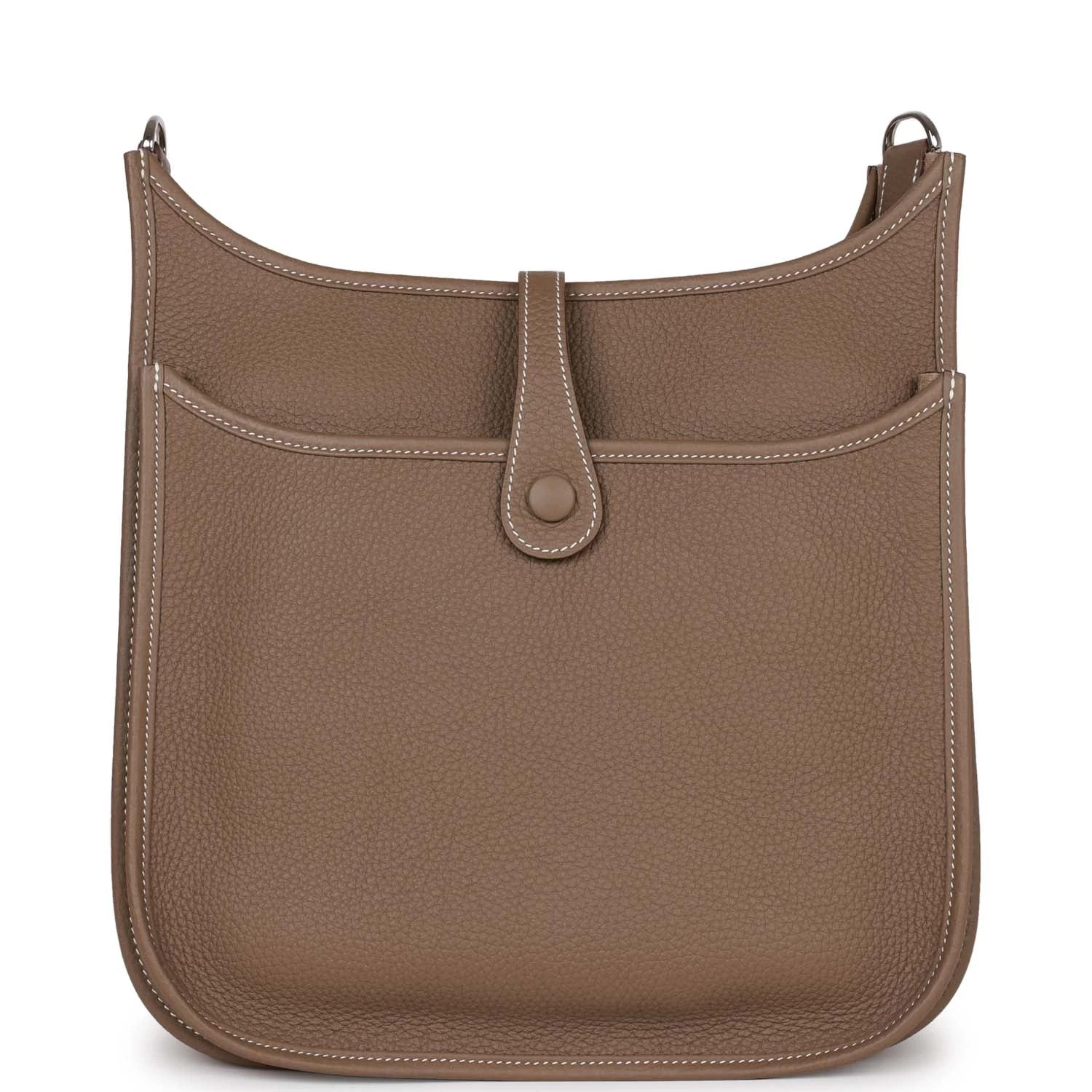 Hermès Pre-owned Hermes Evelyne III PM Etoupe Clemence Palladium Hardware 6 Hermès Pre-owned Hermes Evelyne III PM Etoupe Clemence Palladium Hardware - Image 4