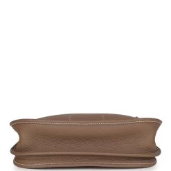 Hermès Pre-owned Hermes Evelyne III PM Etoupe Clemence Palladium Hardware 15 Hermès Pre-owned Hermes Evelyne III PM Etoupe Clemence Palladium Hardware -Online Bag Store H E 230626 1 06