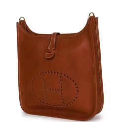 Hermès Hermes Evelyne III PM Fauve Barenia Faubourg Gold Hardware 14 Hermès Hermes Evelyne III PM Fauve Barenia Faubourg Gold Hardware -Online Bag Store H E 230630 2 03