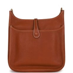 Hermès Hermes Evelyne III PM Fauve Barenia Faubourg Gold Hardware 13 Hermès Hermes Evelyne III PM Fauve Barenia Faubourg Gold Hardware -Online Bag Store H E 230630 2 05