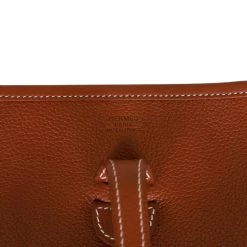 Hermès Hermes Evelyne III PM Fauve Barenia Faubourg Gold Hardware 16 Hermès Hermes Evelyne III PM Fauve Barenia Faubourg Gold Hardware -Online Bag Store H E 230630 2 07