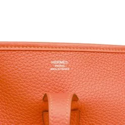 Hermès Hermes Evelyne III PM Feu Clemence Palladium Hardware -Online Bag Store H E 230713 1 57