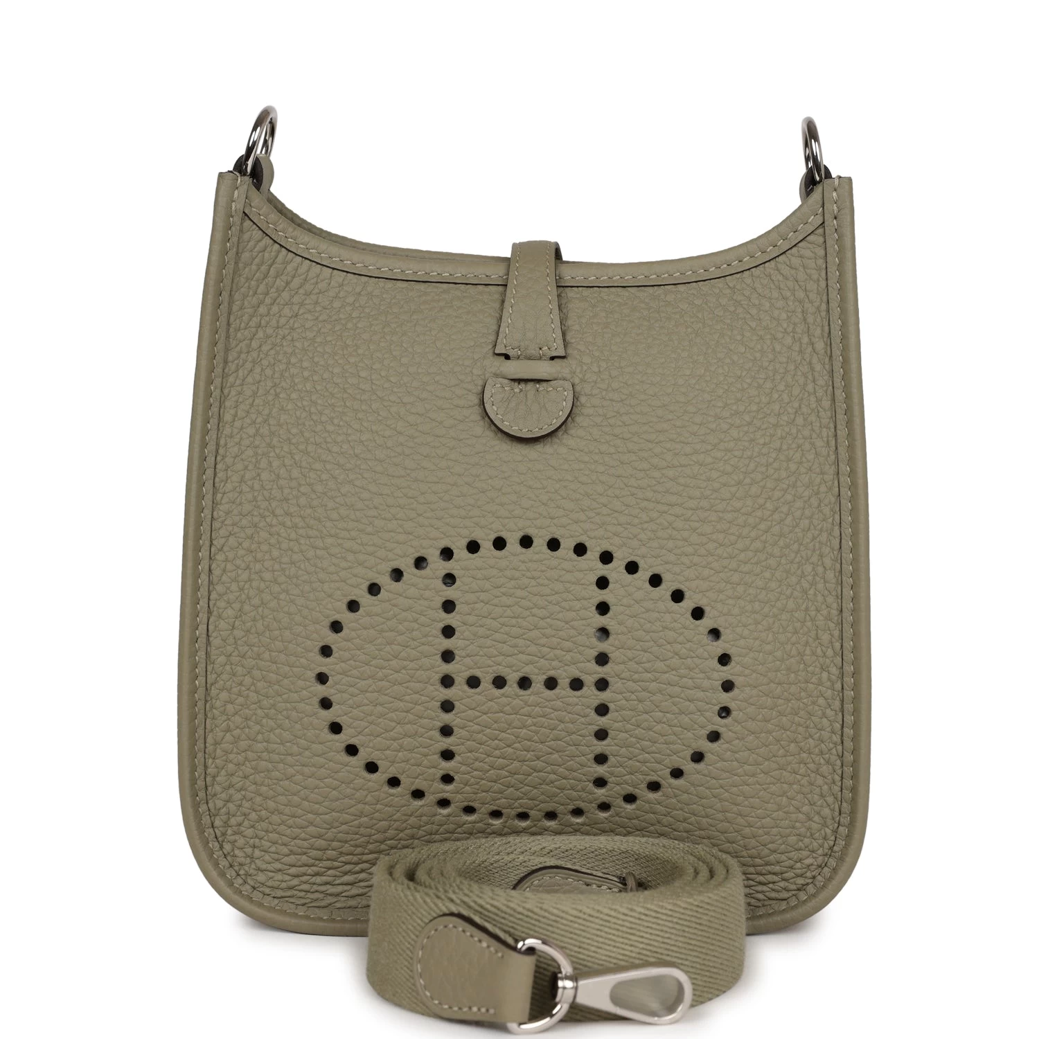 Hermès Hermes Evelyne TPM Sage Clemence Palladium Hardware 3 Hermès Hermes Evelyne TPM Sage Clemence Palladium Hardware