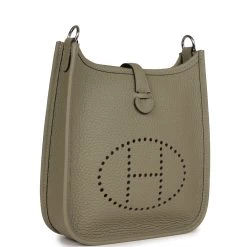Hermès Hermes Evelyne TPM Sage Clemence Palladium Hardware 11 Hermès Hermes Evelyne TPM Sage Clemence Palladium Hardware -Online Bag Store H E 230922 1 AS 02