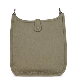 Hermès Hermes Evelyne TPM Sage Clemence Palladium Hardware 13 Hermès Hermes Evelyne TPM Sage Clemence Palladium Hardware -Online Bag Store H E 230922 1 AS 05