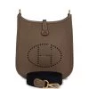 Hermès Hermes Evelyne TPM Etoupe Clemence Gold Hardware 1 Hermès Hermes Evelyne TPM Etoupe Clemence Gold Hardware -Online Bag Store H E 231027 1 LK 01