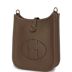Hermès Hermes Evelyne TPM Etoupe Clemence Gold Hardware -Online Bag Store H E 231027 1 LK 03