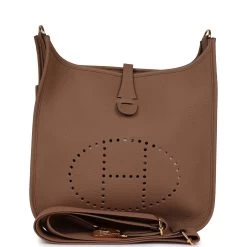 Hermès Hermes Evelyne III PM Beige De Weimar Clemence Gold Hardware