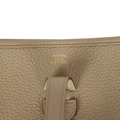 Hermès Hermes Evelyne III PM Beige Marfa Clemence Gold Hardware 16 Hermès Hermes Evelyne III PM Beige Marfa Clemence Gold Hardware -Online Bag Store H E 231122 1 07