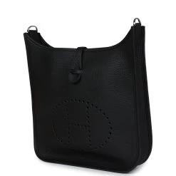 Hermès Hermes Evelyne III PM Black Clemence Palladium Hardware -Online Bag Store H E 231215 3 JA 03