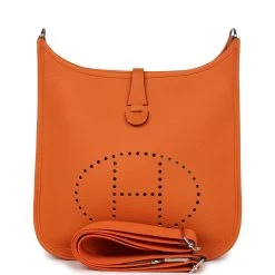 Hermès Hermes Evelyne III PM Orange Clemence Palladium Hardware