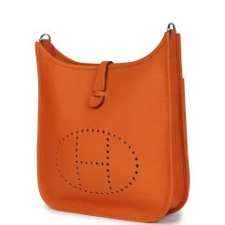 Hermès Hermes Evelyne III PM Orange Clemence Palladium Hardware -Online Bag Store H E 240103 1 03