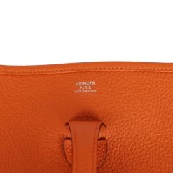 Hermès Hermes Evelyne III PM Orange Clemence Palladium Hardware -Online Bag Store H E 240103 1 07