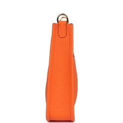 Hermès Hermes Evelyne TPM Orange Minium Clemence Gold Hardware -Online Bag Store H E 240116 1 SX 04