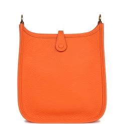 Hermès Hermes Evelyne TPM Orange Minium Clemence Gold Hardware -Online Bag Store H E 240116 1 SX 05