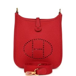 Hermès Hermes Evelyne TPM Vermillion Clemence Gold Hardware