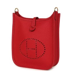 Hermès Hermes Evelyne TPM Vermillion Clemence Gold Hardware -Online Bag Store H E 240201 1 03