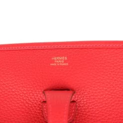 Hermès Hermes Evelyne III PM Vermillon Clemence Gold Hardware -Online Bag Store H E 240202 2 TB 07