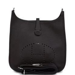 Hermès Hermes Evelyne III PM Macassar Clemence Palladium Hardware