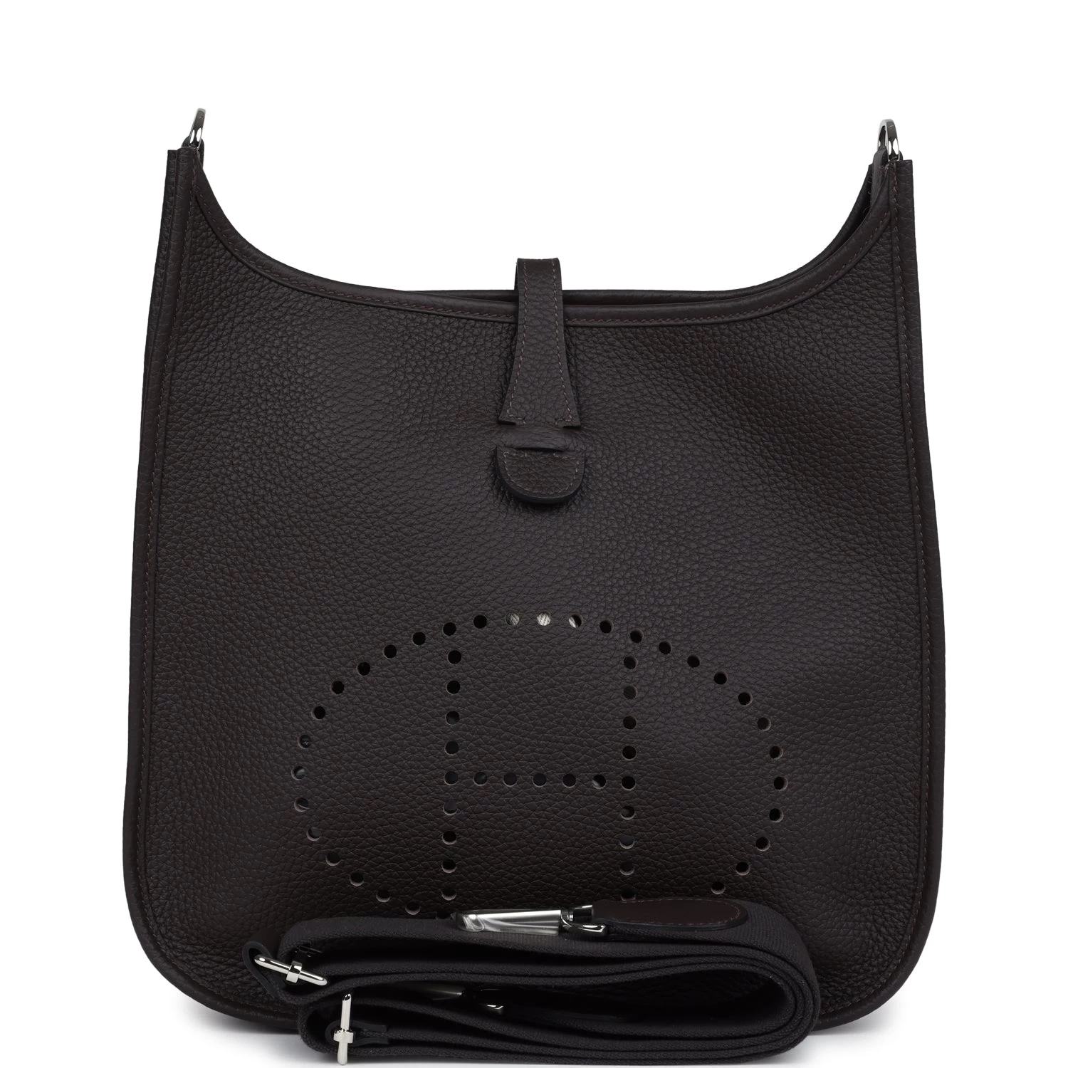 Hermès Hermes Evelyne III PM Macassar Clemence Palladium Hardware 3 Hermès Hermes Evelyne III PM Macassar Clemence Palladium Hardware