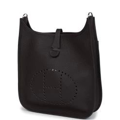 Hermès Hermes Evelyne III PM Macassar Clemence Palladium Hardware 14 Hermès Hermes Evelyne III PM Macassar Clemence Palladium Hardware -Online Bag Store H E 240206 1 03