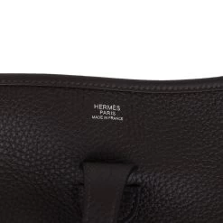 Hermès Hermes Evelyne III PM Macassar Clemence Palladium Hardware 16 Hermès Hermes Evelyne III PM Macassar Clemence Palladium Hardware -Online Bag Store H E 240206 1 07