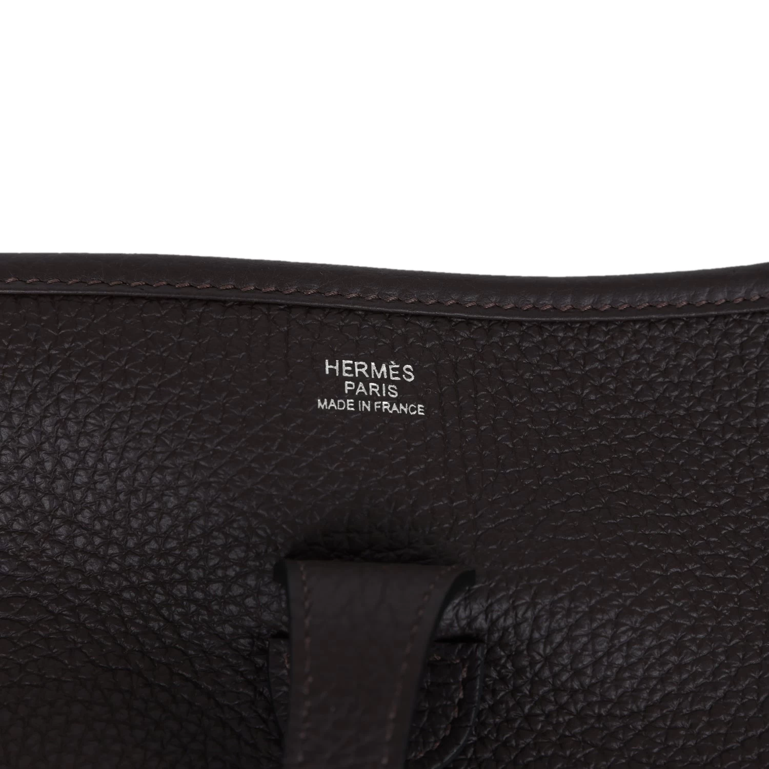 Hermès Hermes Evelyne III PM Macassar Clemence Palladium Hardware 9 Hermès Hermes Evelyne III PM Macassar Clemence Palladium Hardware - Image 7