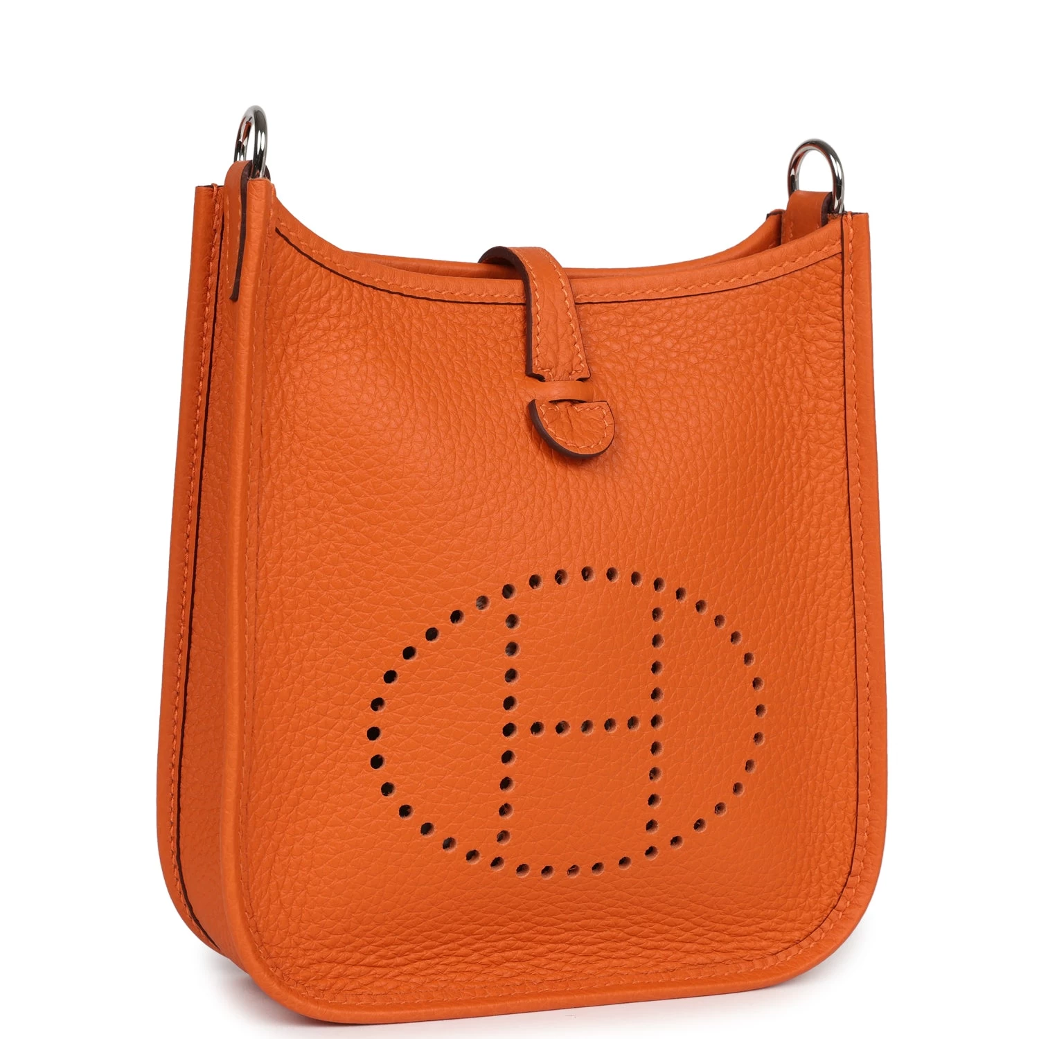 Hermès Hermes Evelyne TPM Orange Clemence Palladium Hardware 4 Hermès Hermes Evelyne TPM Orange Clemence Palladium Hardware - Image 2