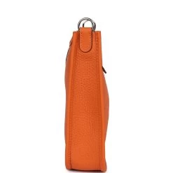 Hermès Hermes Evelyne TPM Orange Clemence Palladium Hardware 12 Hermès Hermes Evelyne TPM Orange Clemence Palladium Hardware -Online Bag Store H E 240207 1 04
